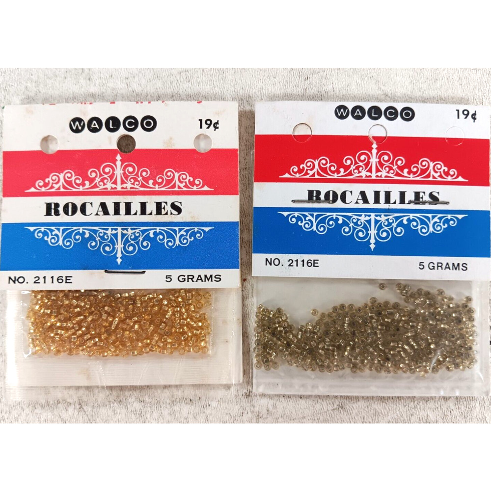 Walco Rocailles No. 2116E Two packs of 5 grams